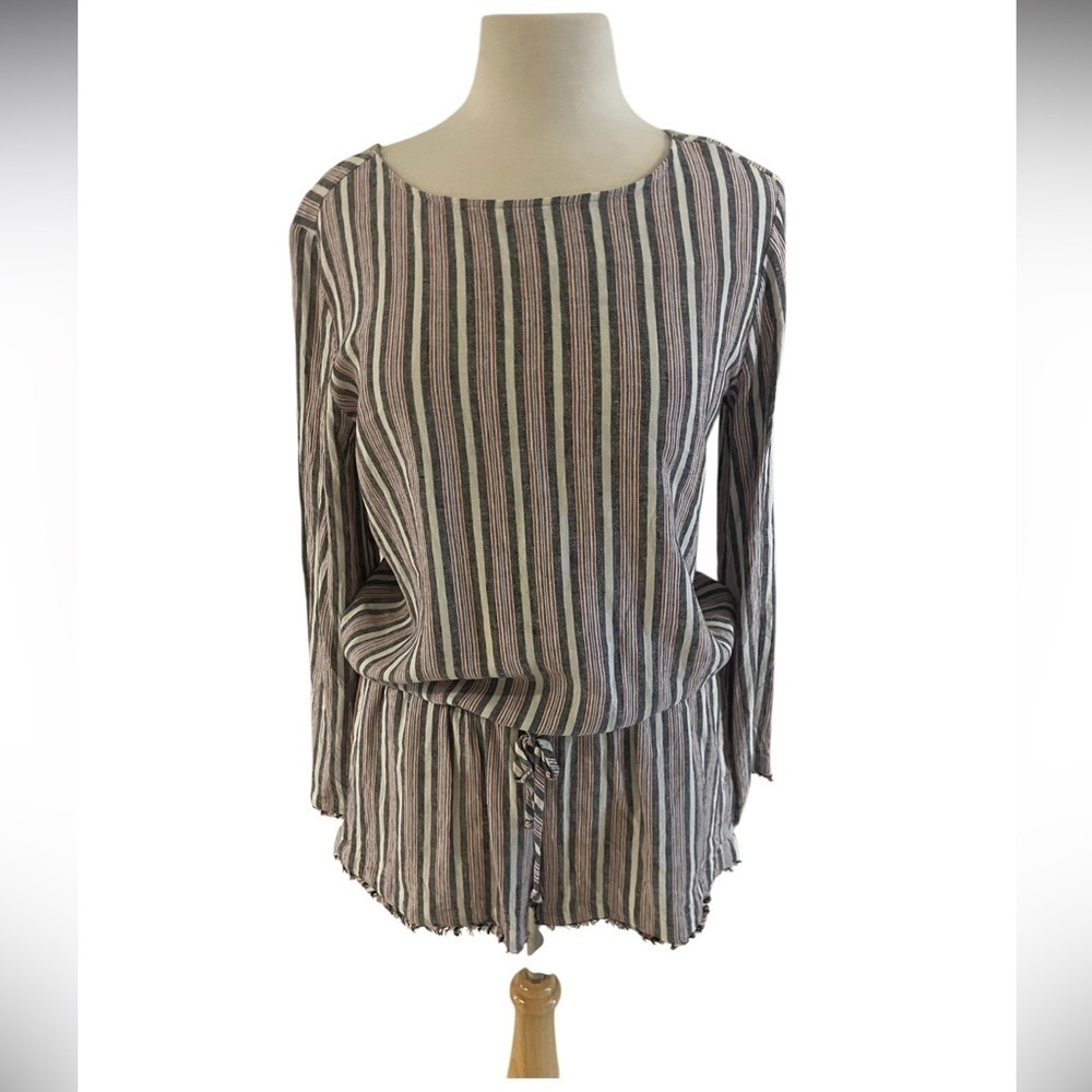 Cloth & Stone striped romper-Size Medium